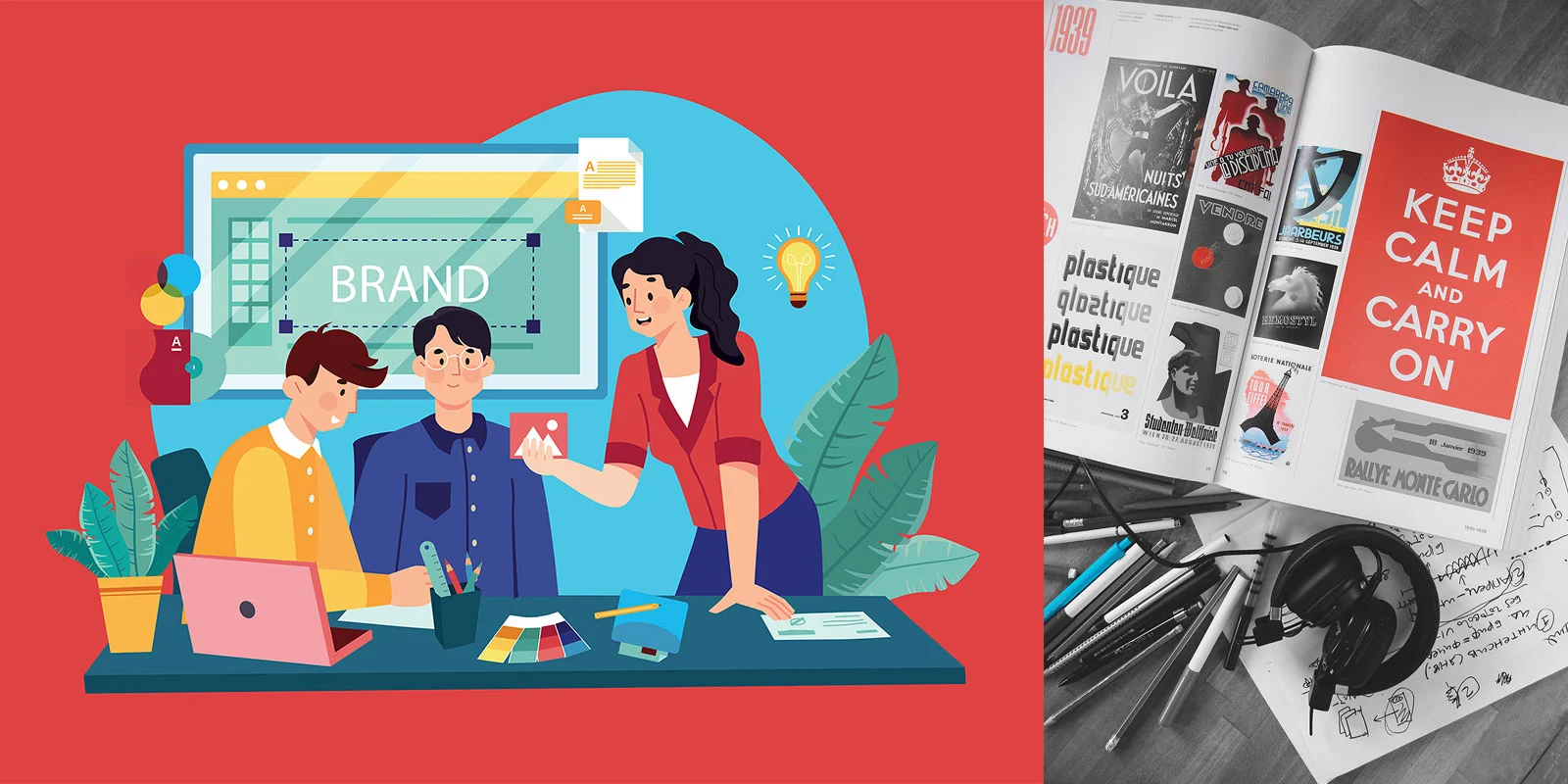 Branding Illustration and Moodboard