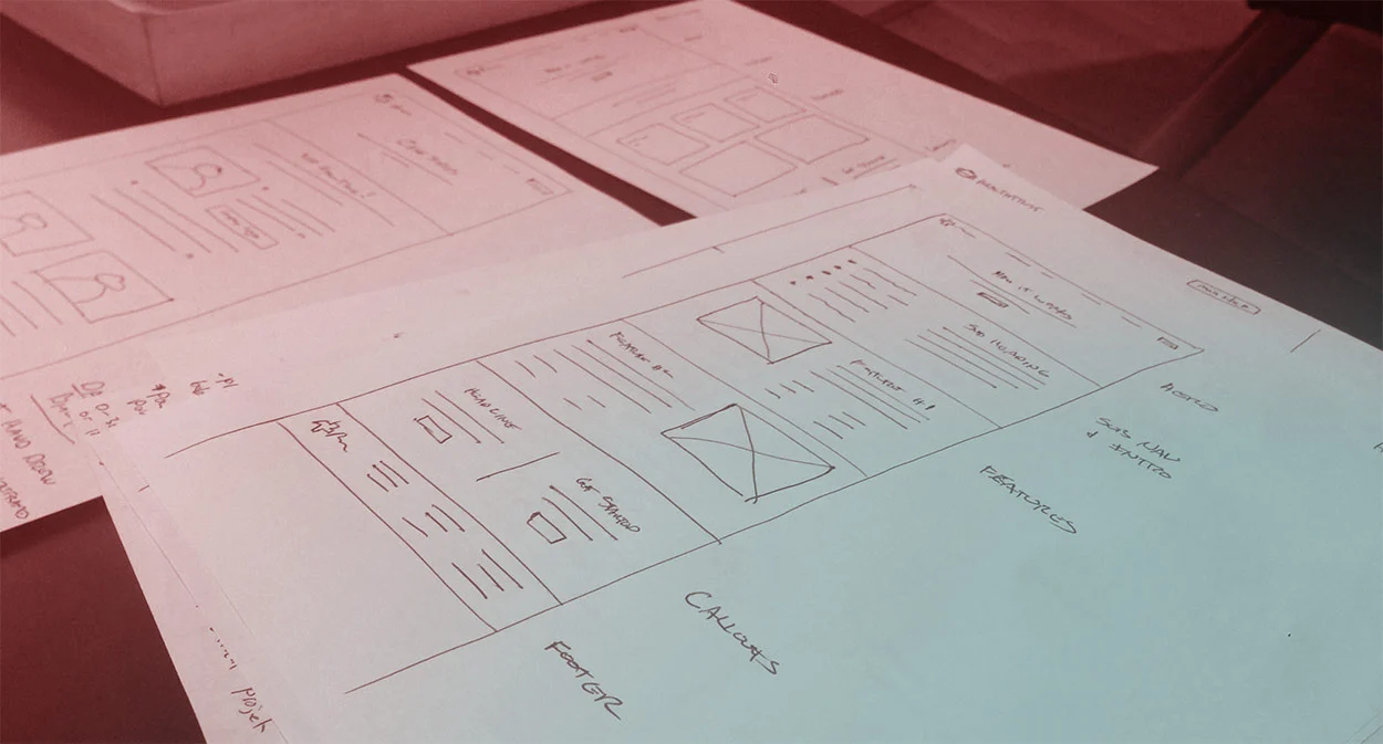 Goal Driven Design, Website Wireframes