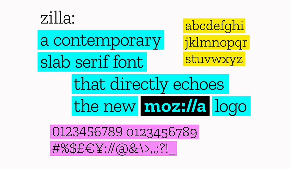 mozilla slab font