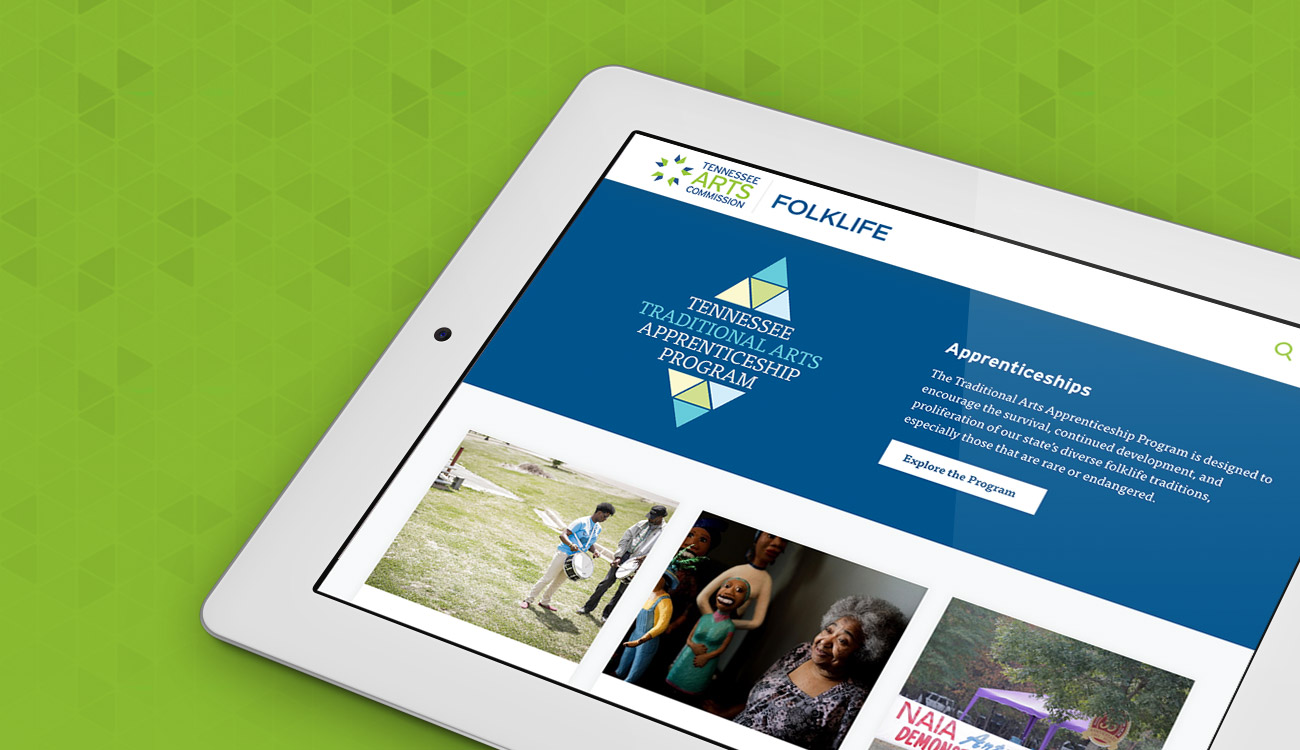 Nonprofit Website Design and Development for Tennessee Arts Commission
