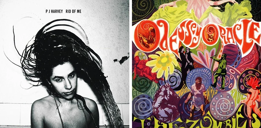 Music industry album designs