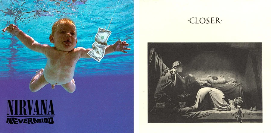Classic music industry album artwork