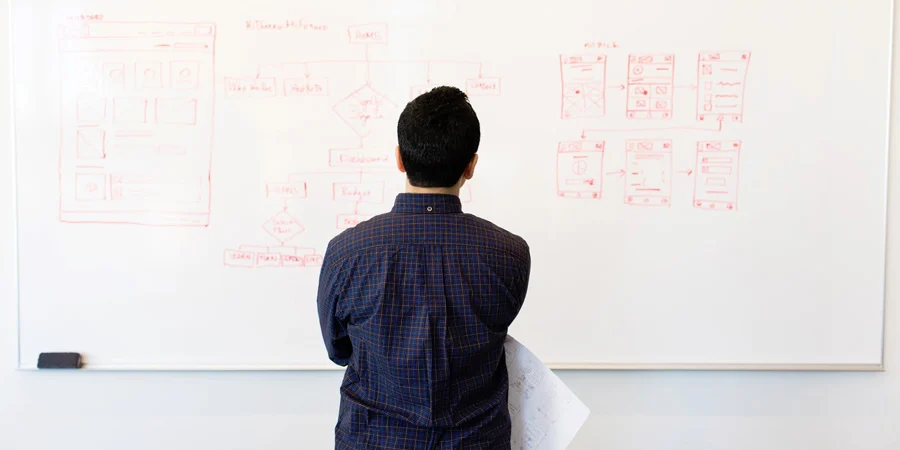 Whiteboarding a website design