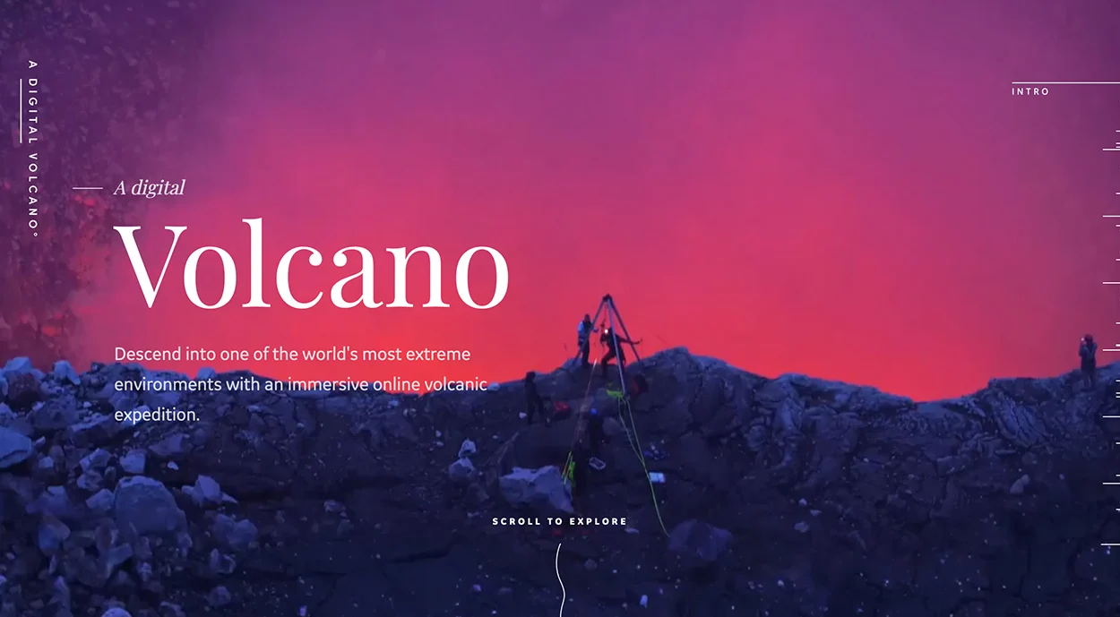 website design trend: full screen experience