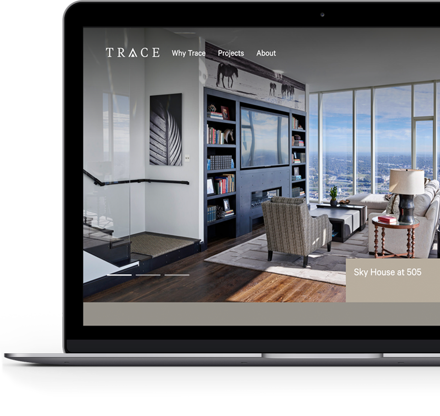 Trace Ventures Homepage Laptop