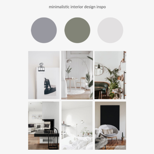 Mood Board for minimal interior design inspiration