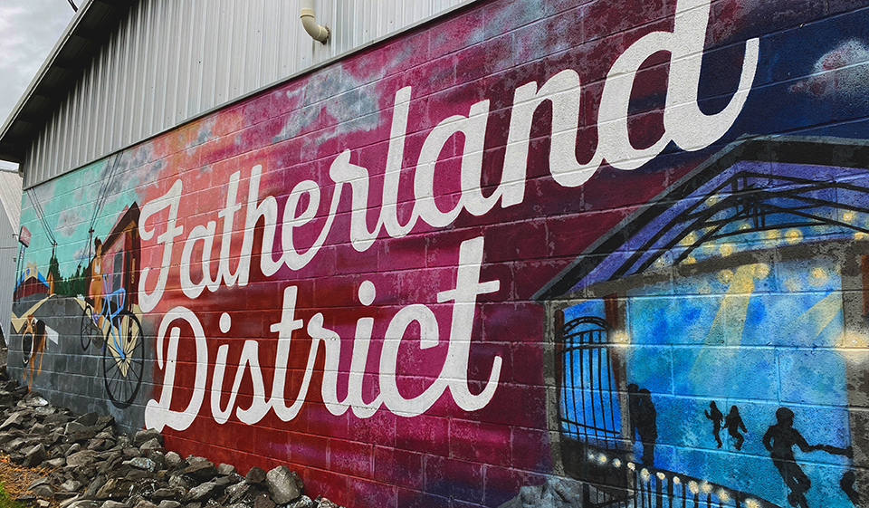 Fatherland District - Mural Design in East Nashville near DesignUps Office
