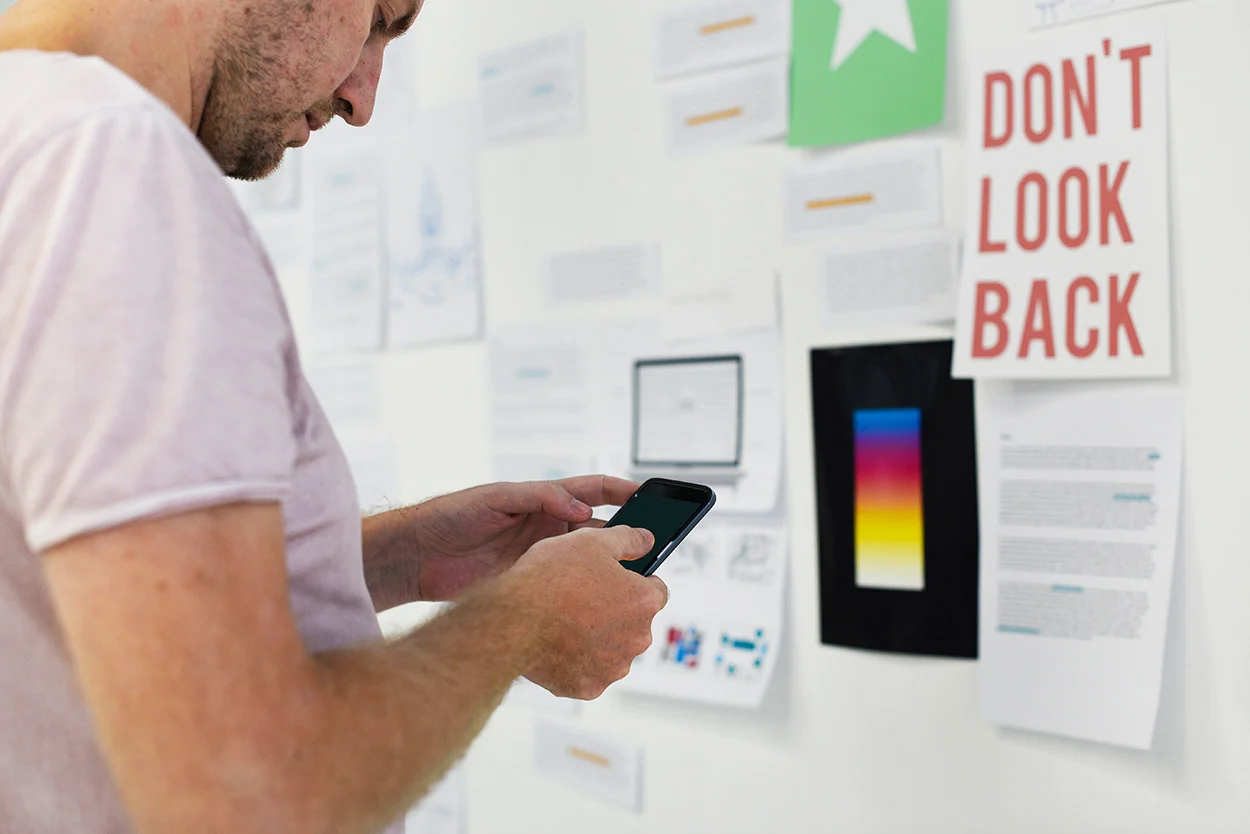 design thinking: white board and mod board