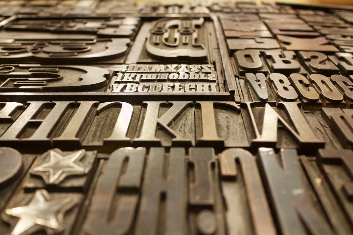 Letterpress blocks at Hatch Show Print