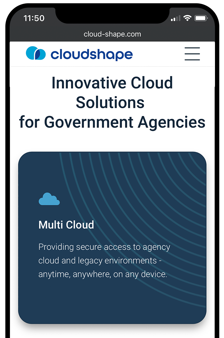 Mobile Responsive Website Design CloudShape