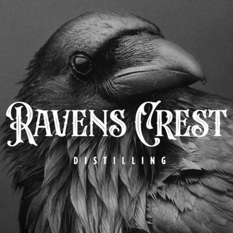 Distillery branded social media design for Ravens Crest Distilling