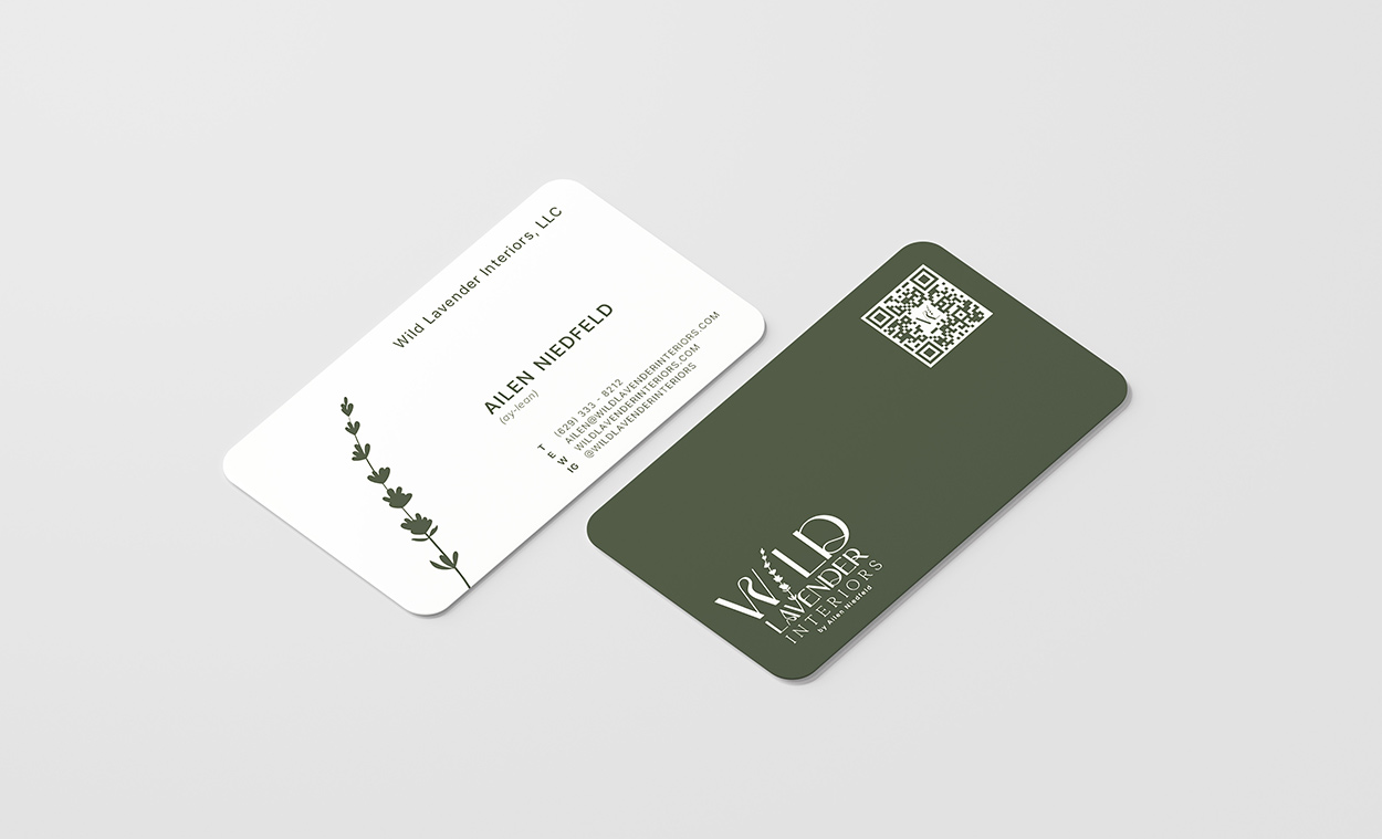 Branding design for business cards