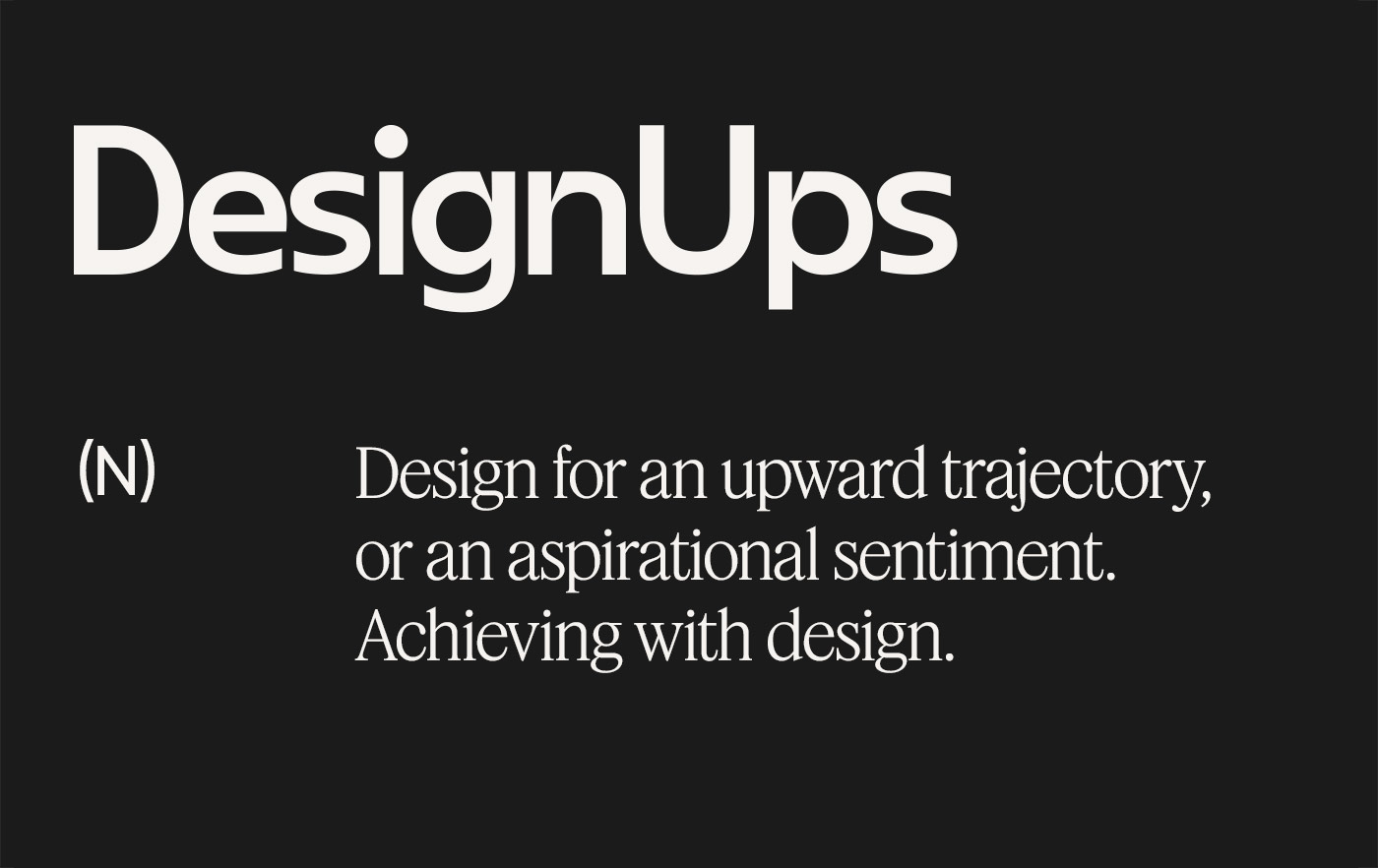 DesignUps rebranding - defining our name.