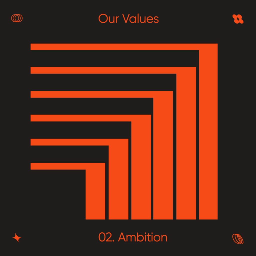 DesignUps creative agency core values - Ambition