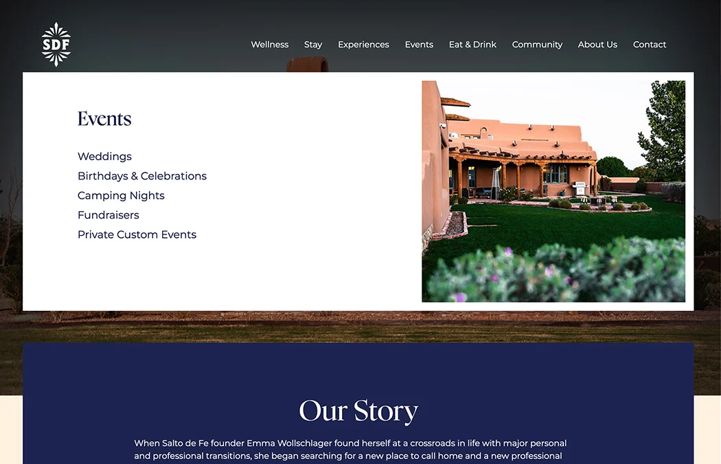 web design and development for hospitality