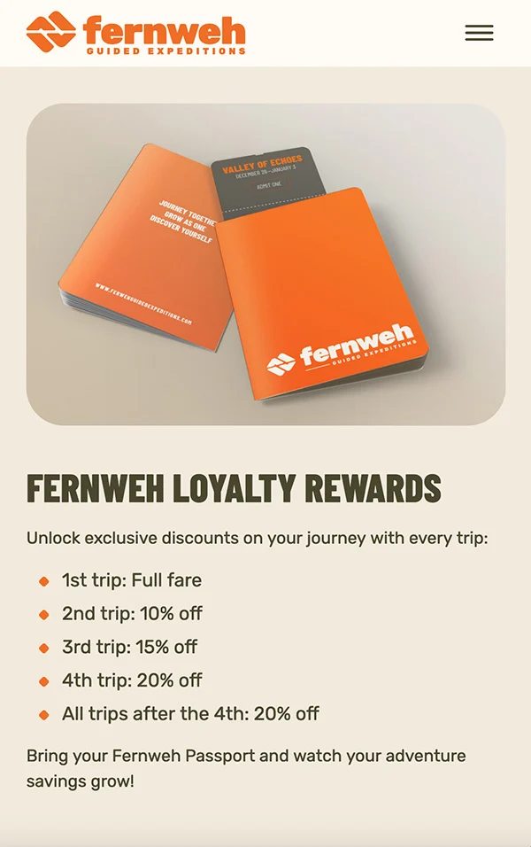 fernweh mobile events page