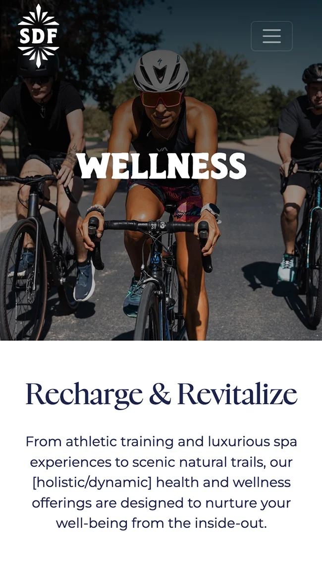 Salto de Fe Wellness Page