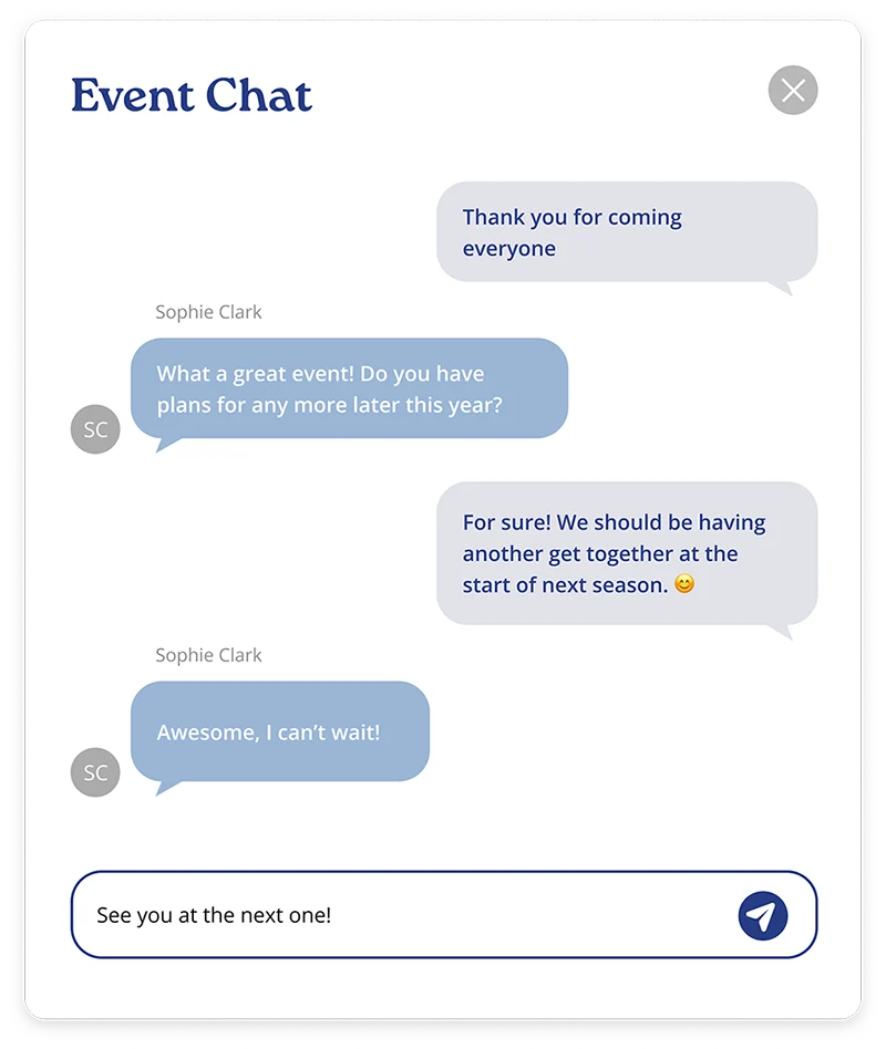 Potluck Create an Event Flow